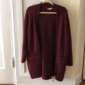Burgundy Cardigan from Nords! Perfect for Fall